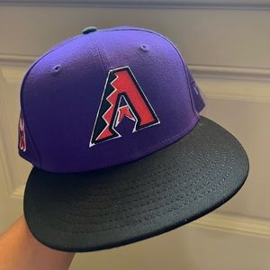 Purple and Orange Diamondbacks hat